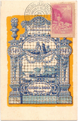 Máximo Postal Congresso Vocações Sacerdotais Salvador 1949