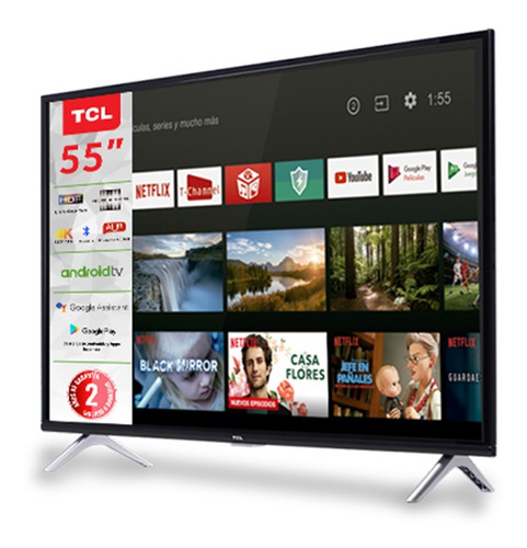 Smart Tv Tcl 55 Pulgadas 4k Ultra Hd Hdr 10