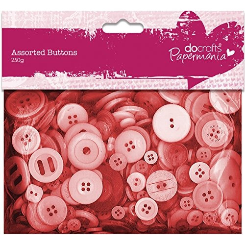 Docrafts Papermania Botones 250gm Rojo