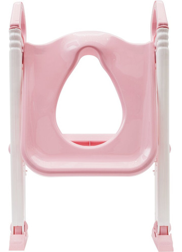 Assento Redutor Infantil Antiderrapante Com Escada Rosa Buba