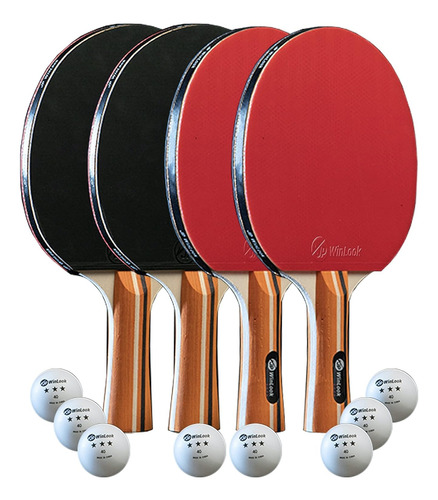 Jp Winlook Ping Pong Paddle Pack De 4 Premium Raqueta De Ten