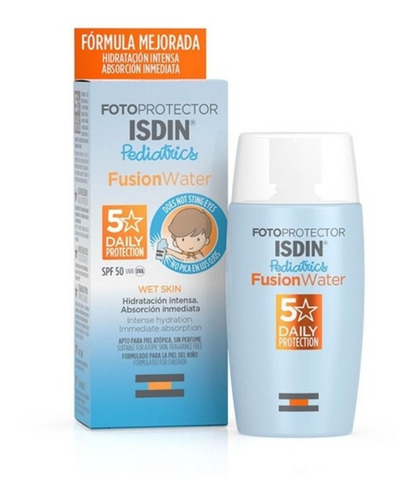 Imagen 2 de 4 de Fotoprotector Isdin Pediatrics Fps 50+ Fusion Water Protector Solar Para Niños