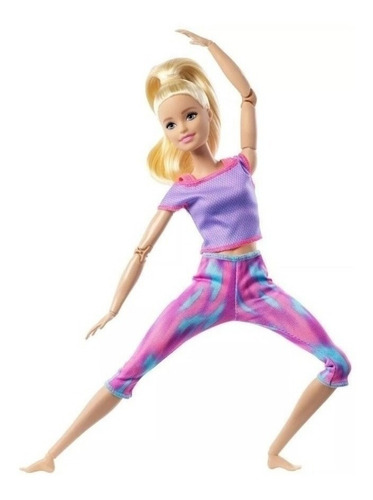 Imagem 3 de 10 de Barbie Feita Para Mexer Loira Articulada 2021 Ms Sj