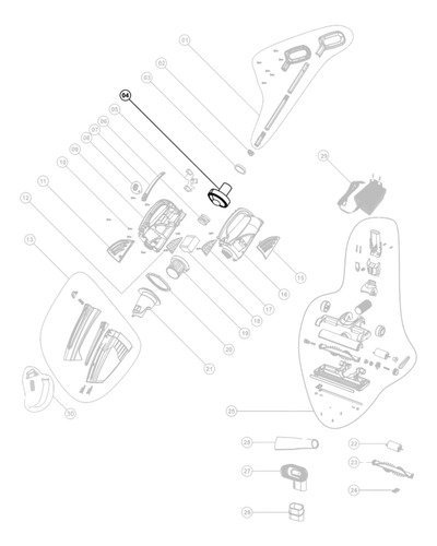 Motor de Sucção 14,8V para Aspirador WAP Acqua Mob FW006635