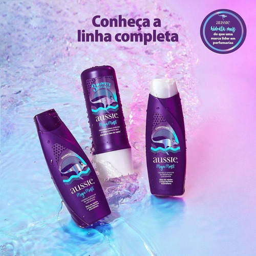 Kit Com 6 Condicionadores Aussie Moist 180ml
