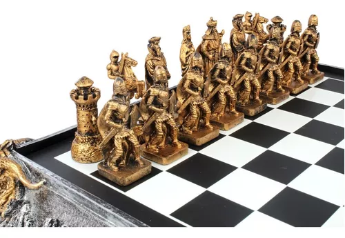 Jogo de Xadrez Luxo A Grande Batalha Inglesa Verito - Shop Coopera