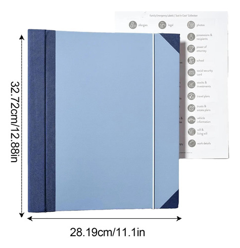 In Case Go Missing Binder,organizador De Documentos En Folio