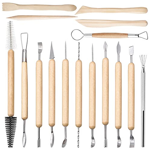 16 Pcs Clay Sculpting Tools,  Pottery Clay Sculpting To...