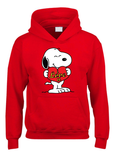 Buzo Snoopy Con Capota, Hoddie, Saco Serie Red