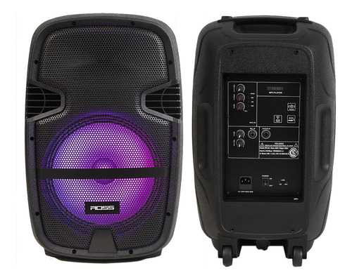 Parlante Ross Bluetooth Amplificado Bafle 12 Activo 2 In Aux