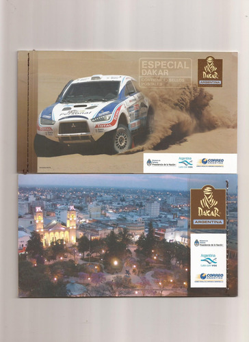 Lote De 10 Chequeras Rally Dakar 2011 Mint Estampillas
