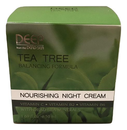 Deep Crema De Noche Nutritiva Con Formula De Arbol De Te, 1.