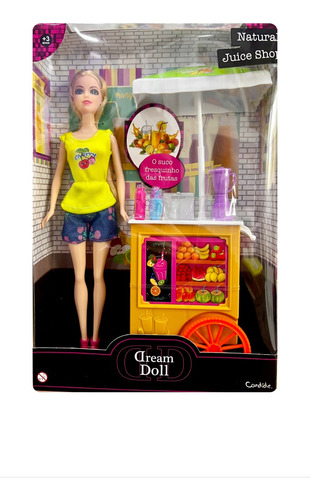 Boneca Dream Doll Fashion Natural Juice Shop Loira Candide