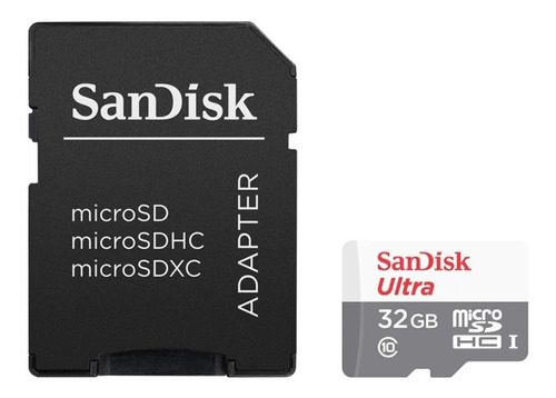 Imagen 1 de 3 de Memoria Micro Sd 32gb Sandisk C10 Celular Tablet 100mb/s