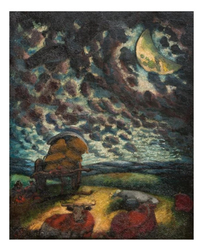 José Cuneo - Luna 1953  - Lámina 45x30 Cm.