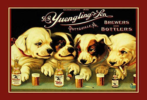 Kexle Yuengling & Son Ale And Beer Dogs Vintage Look Custom
