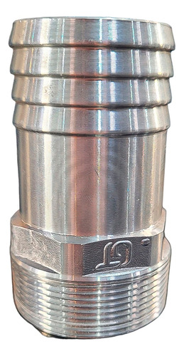 Adaptador Espigão Alumínio Macho Mangueira 1.1/4 - 2 Uni