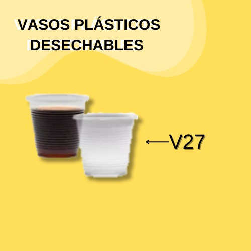 Vasos Plasticos V27 Caja De 50 Paqx100 Unid De 60 Cc