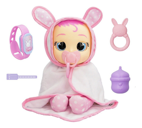 Muñeca Cry Babies Coney Newborn Interactivo Bebes Llorones