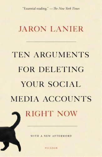 Ten Arguments For Deleting Your Social Media Accounts Right Now, De Jaron Lanier. Editorial Picador Usa, Tapa Blanda En Inglés