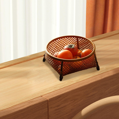 Cesta De Mimbre Tejida, Soporte De Almacenamiento, Pequeño