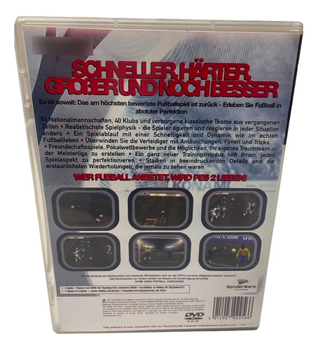 Pes 2 Play 2 Com Capa E Pôster Ps2
