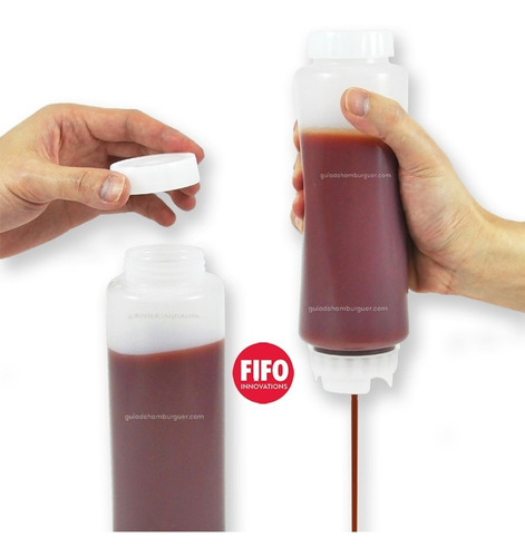 Kit 6 Bisnagas Fifo 710ml () Válvula Amarela Subway
