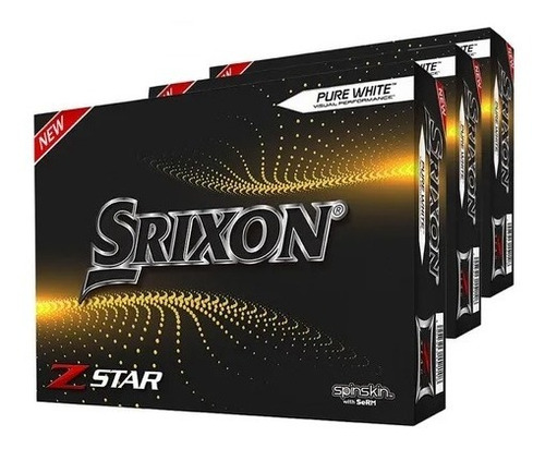 Imagen 1 de 9 de Pelotas Golf Srixon Z Star Blancas Promo 3x2 Docenas