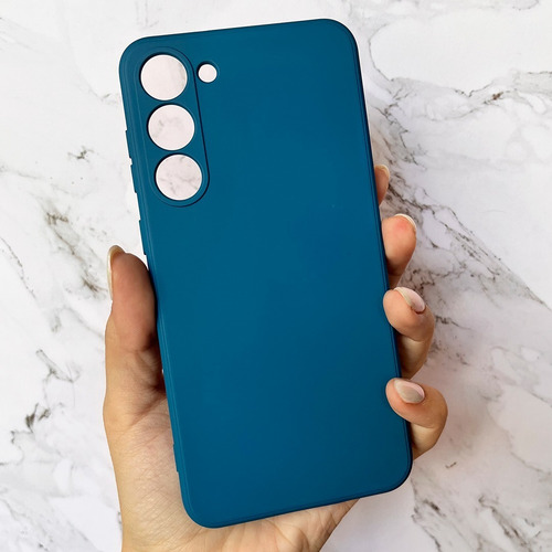 Funda Silicona Cubre Cámara Para Samsung S25/ S25plus/ Ultra Azul S25