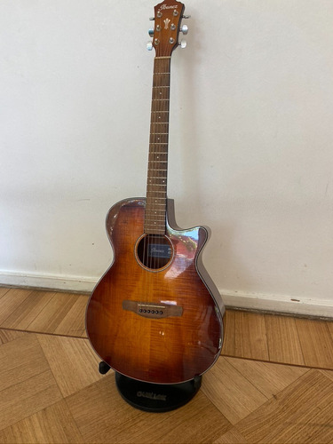Guitarra Electroacústica Ibanez Aeg70 Vintage Violin Nogal