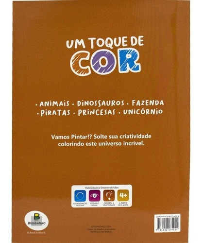 Pintando Dinossauros - Um Toque De Cor, De Todolivro. Série N/a, Vol. N/a. Editora Todolivro, Capa Mole, Edição N/a Em Português