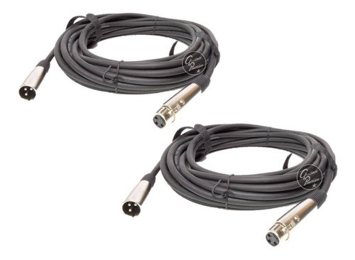 Combo 2 Cable Canon Canon 38 Mts Microno Sonido Consola