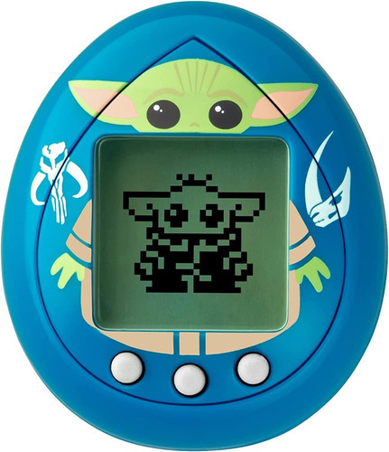 Tamagotchi The Mandalorian Star Wars Grogu Azul Azul Bebé Cor Azul marino