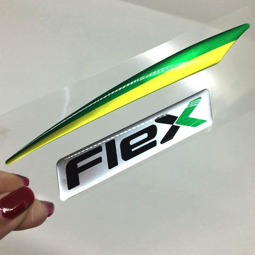 Adesivo Resinado Flex + Bandeira Para Hyundai Tucson Brasil