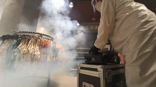 Imagen 9 de 10 de Liquido Sanitizante Para Maquina De Humo Desinfectante 3.8l