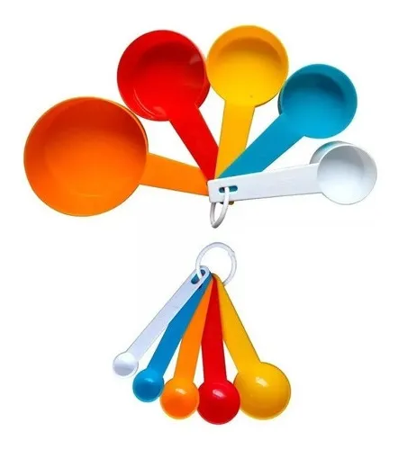 comprar Set De Cucharas Y Tazas Medidoras X10 Unid Reposteria Cocina