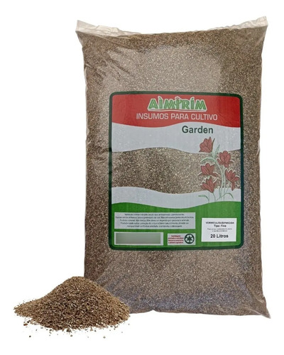 Vermiculita Expandida Fina 20L Saco Para Germinar Sementes e Plantio