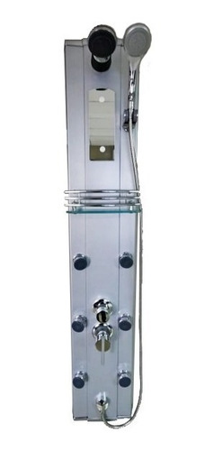 Imagen 5 de 5 de Columna De Ducha Escocesa 6 Jets Aluminio C/duchador De Mano