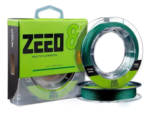 Linha Multifilamento Maruri Zeeo 8x 150m Verde Musgo Cor Verde Musgo 0.27mm - 43.4lbs