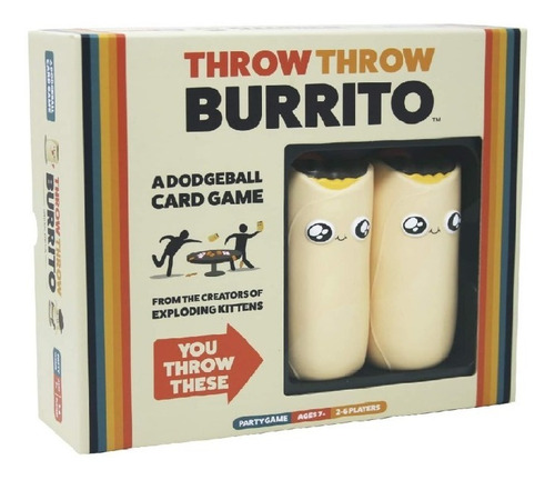 Throw Throw Burrito De Exploding Kittens - Un Juego De Carta