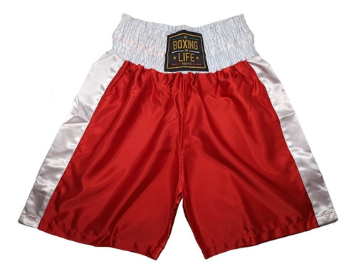 Short Para Boxeo Clasico Poliester Satinado (varios Colores)