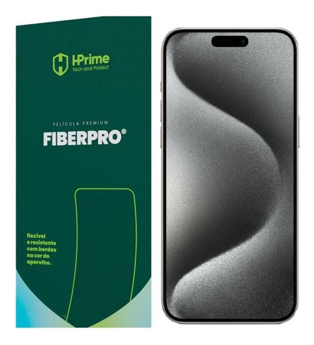 Película Hprime Fiberpro Bordas 3d Para iPhone 15