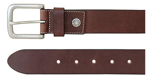 Eddie Bauer Cinturón De Cuero Con Brida Para Hombre Con Hebi
