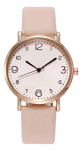Reloj beige mujer clearance
