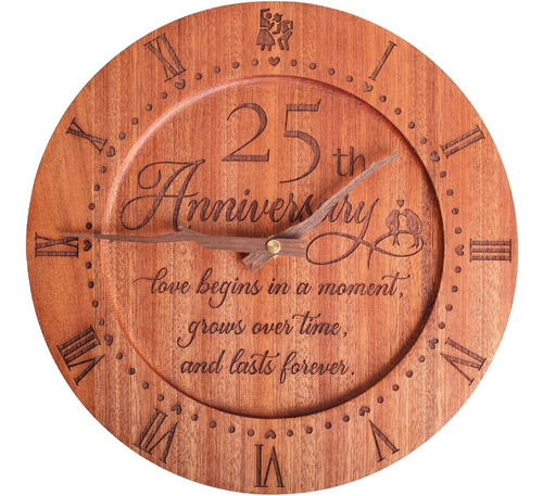 Reloj De Aniversario Personalizado De Treble Bee, Reloj Fami