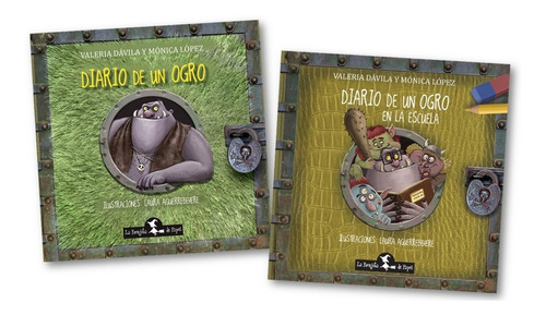 * 2 Libros Diario De Un Ogro + En La Escuela * Davila Lopez