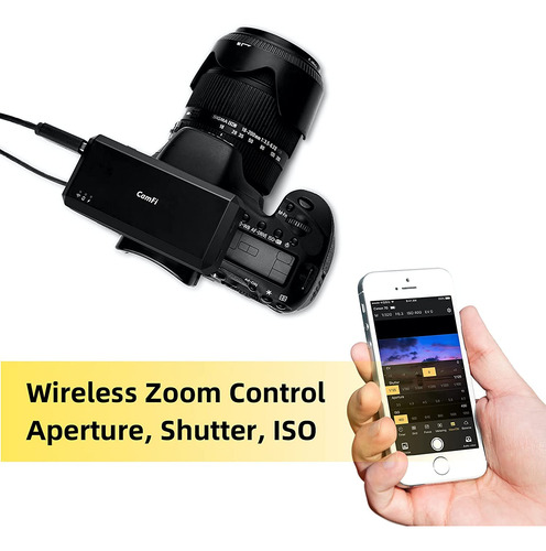 Control Remoto Wifi Para Camaras Dslr | Camfi Cf102 | Negro
