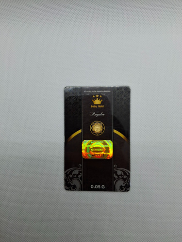 Oro Puro 24k Mini Moneda Certificada Corona Real 0.05 Gramos