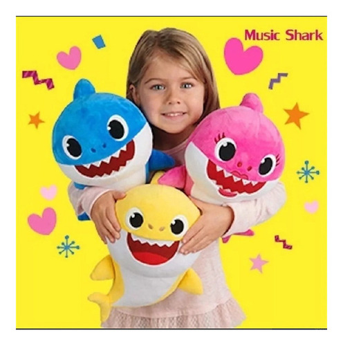 3 Peluche Baby Shark 35cm Con Sonido Brillará2023 /56