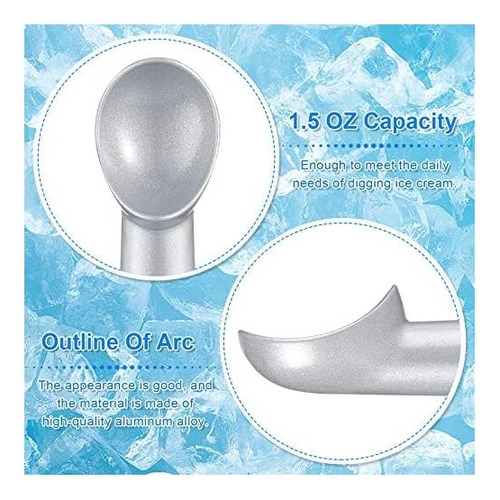 Suclain 3 Piezas Scoop De Helado De 7 Pulgadas Antiadherente